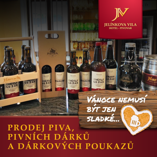 Prodej piva, pivních dárků a dárkových poukazů