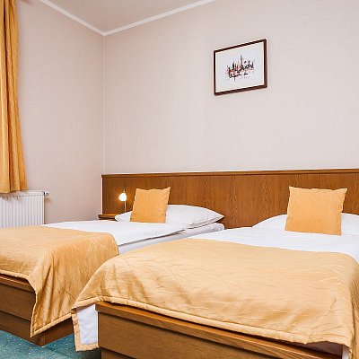 Apartmán hotelu Jelínkova vila - ložnice s postelemi